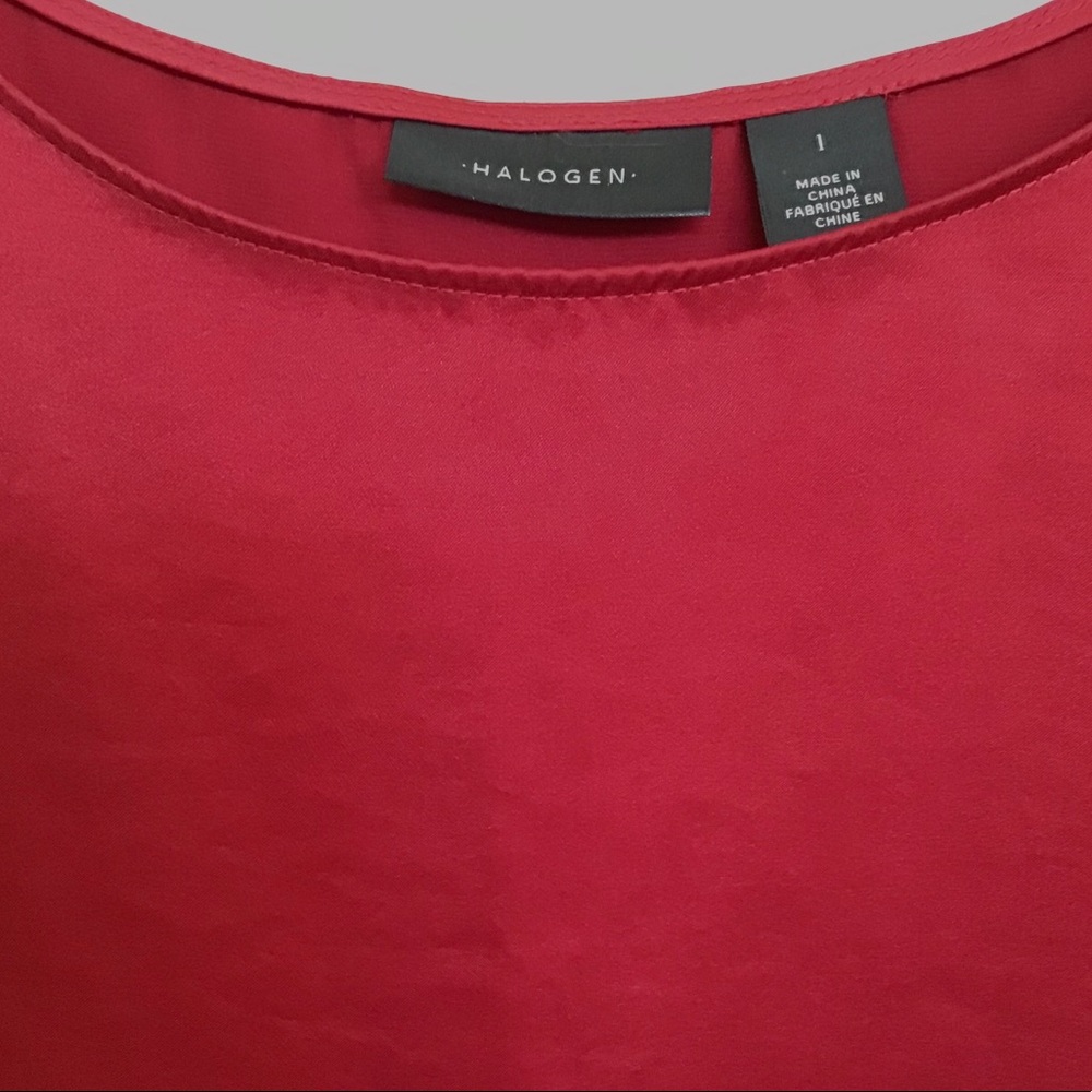 Halogen Asymmetrical Ruffle Top - Picture 7 of 8